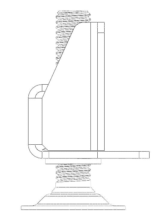 Adjustable Furniture Foot, Plinth Leveler, M10 Heavy Duty Lifting leveler