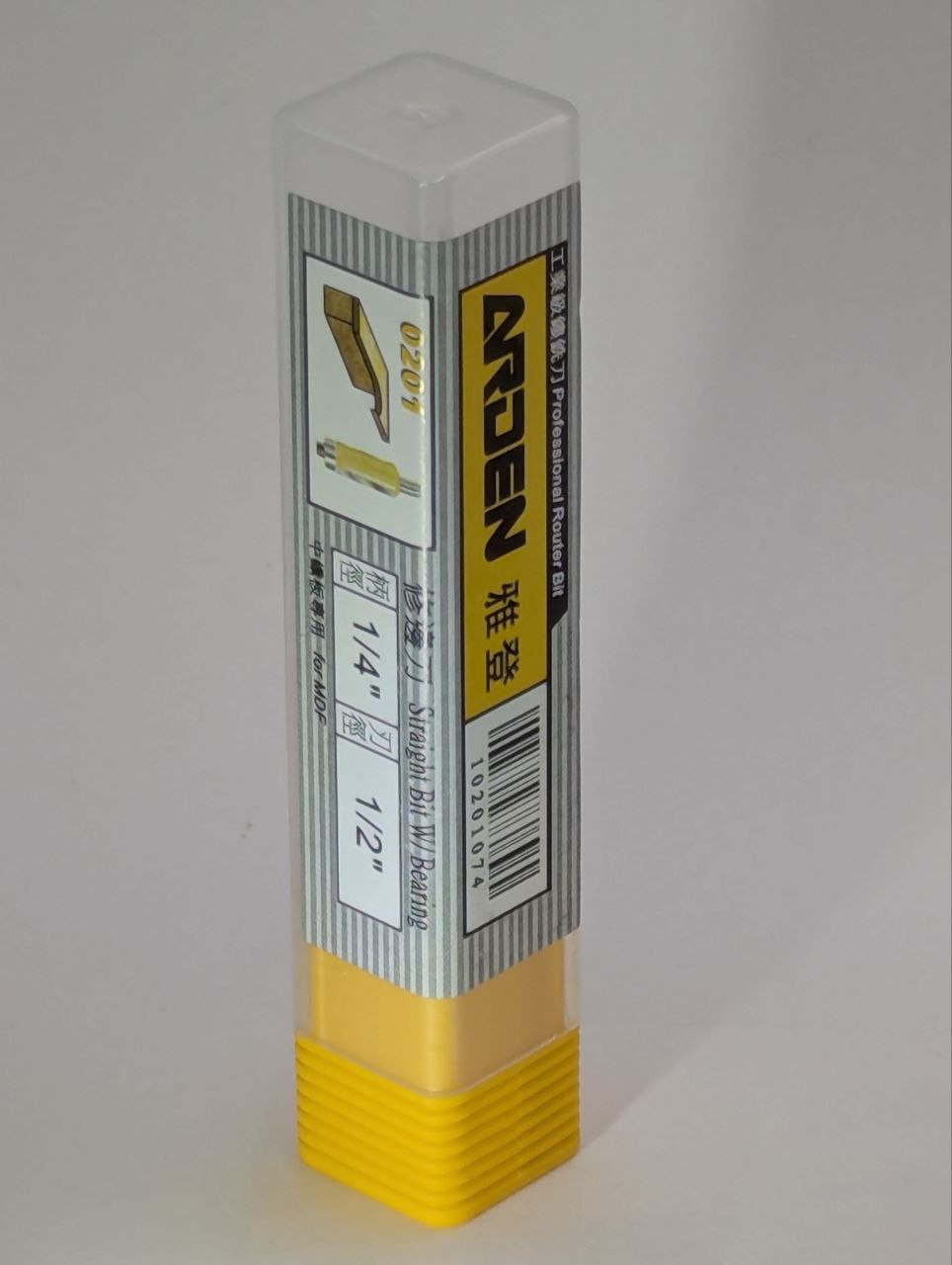 ARDEN Flush Trim Router Bit Straight  1/4(6.35mm) x 1/2(12.7mm) x 31.5mm for MDF